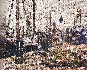 Georges Seurat The Maria at Honfleur oil painting artist